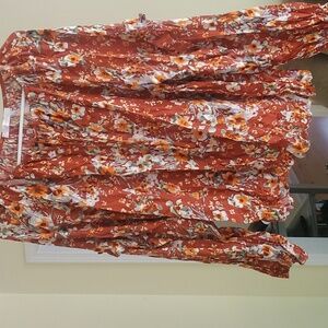 Floral Ruffle Blouse